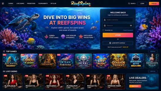 reefspins Gameplay