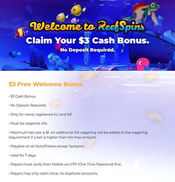 reefspins Gameplay